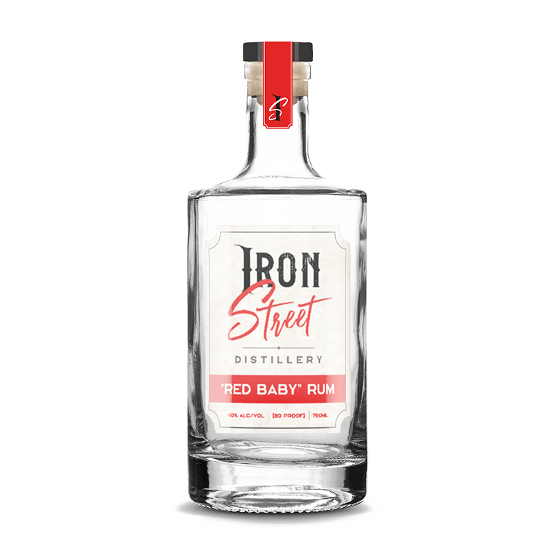 Red Baby rum bottle